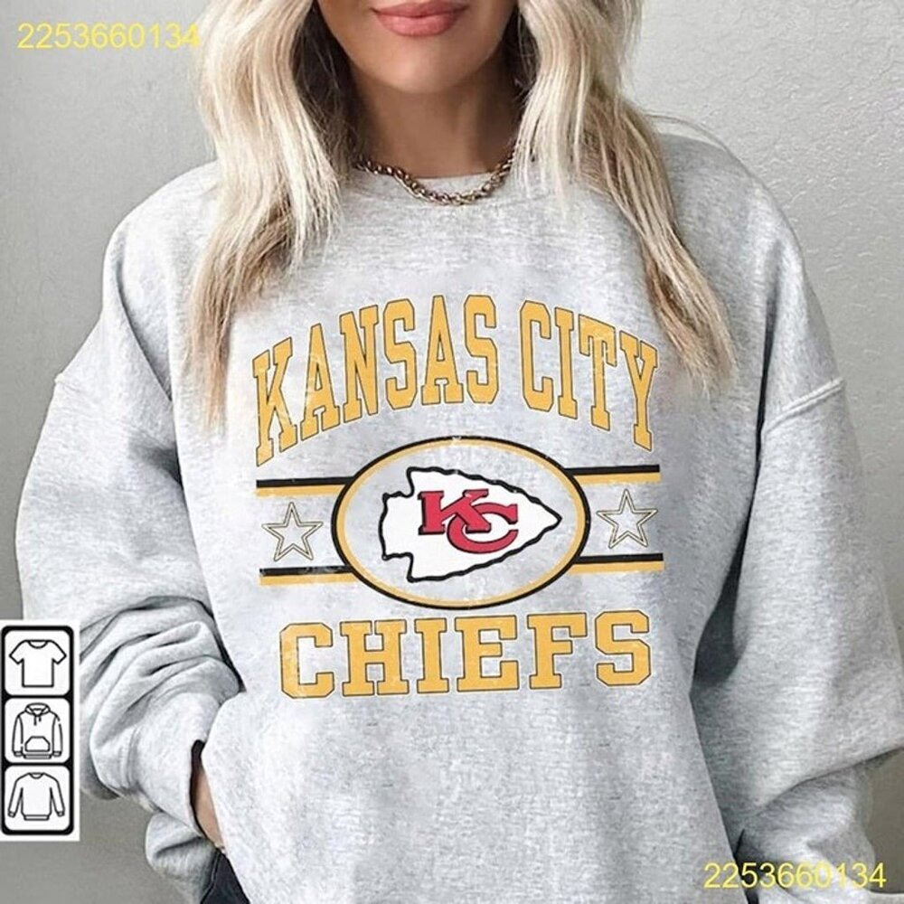 Kansas City Football Sweatshirt Retro Style NFL Fan Gift Crewneck 05